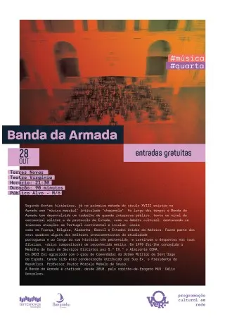 Imagem que acompanha a notícia «TORRES NOVAS - Banda da Armada marca presença no Teatro Virgínia» (Rádio Hertz)