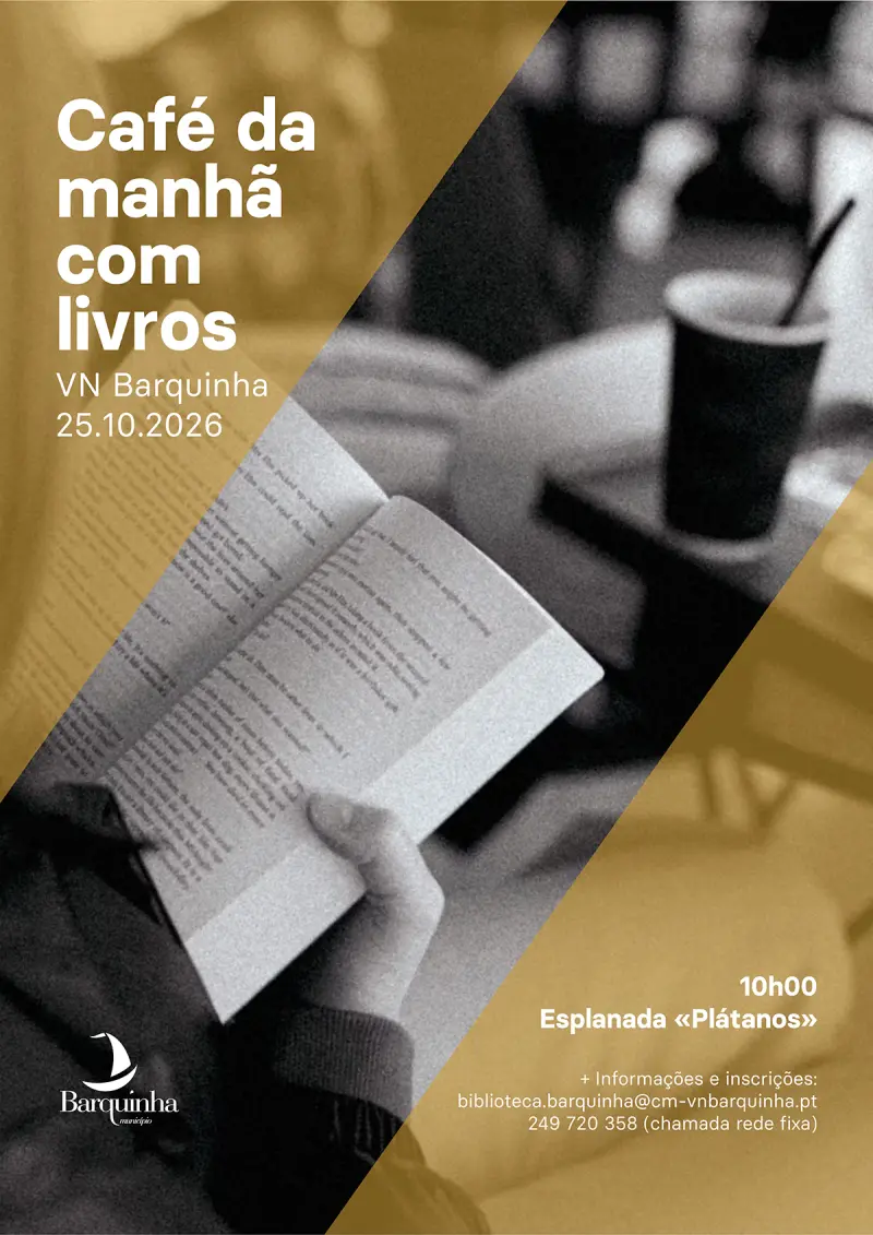 Imagem que acompanha a notícia «VILA NOVA DA BARQUINHA - Café da manhã com livros» (Rádio Hertz)