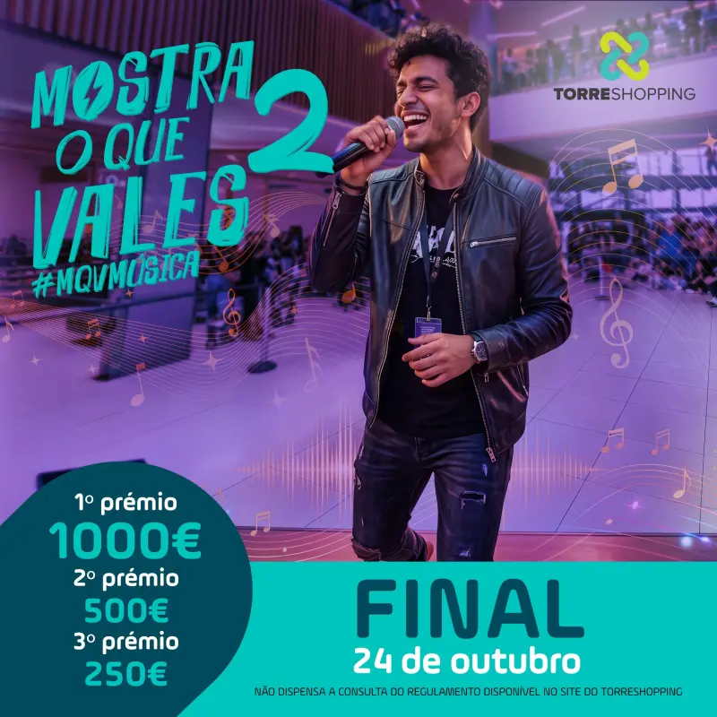 Imagem que acompanha a notícia «TORRES NOVAS - Oito finalistas sobem ao palco do ‘Mostra o que vales - Música’ no Torreshopping» (Rádio Hertz)