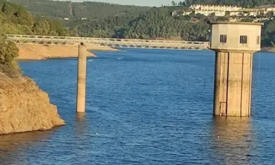 Imagem que acompanha a notícia «MÉDIO TEJO - Albufeira de Castelo do Bode continua com descida no armazenamento… que está, agora, a 77%» (Rádio Hertz)