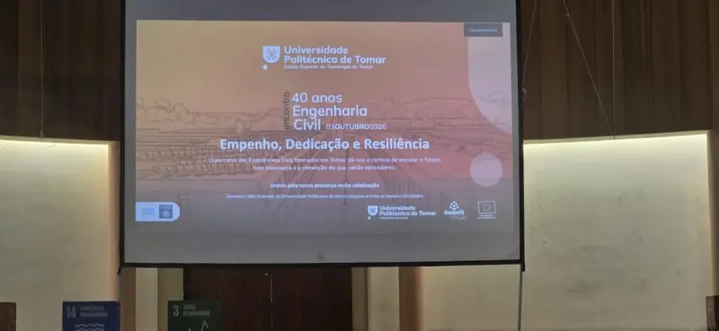 Imagem que acompanha a notícia «Engenharia Civil da Universidade Politécnica de Tomar celebra 40 anos» (RCA Ribatejo)