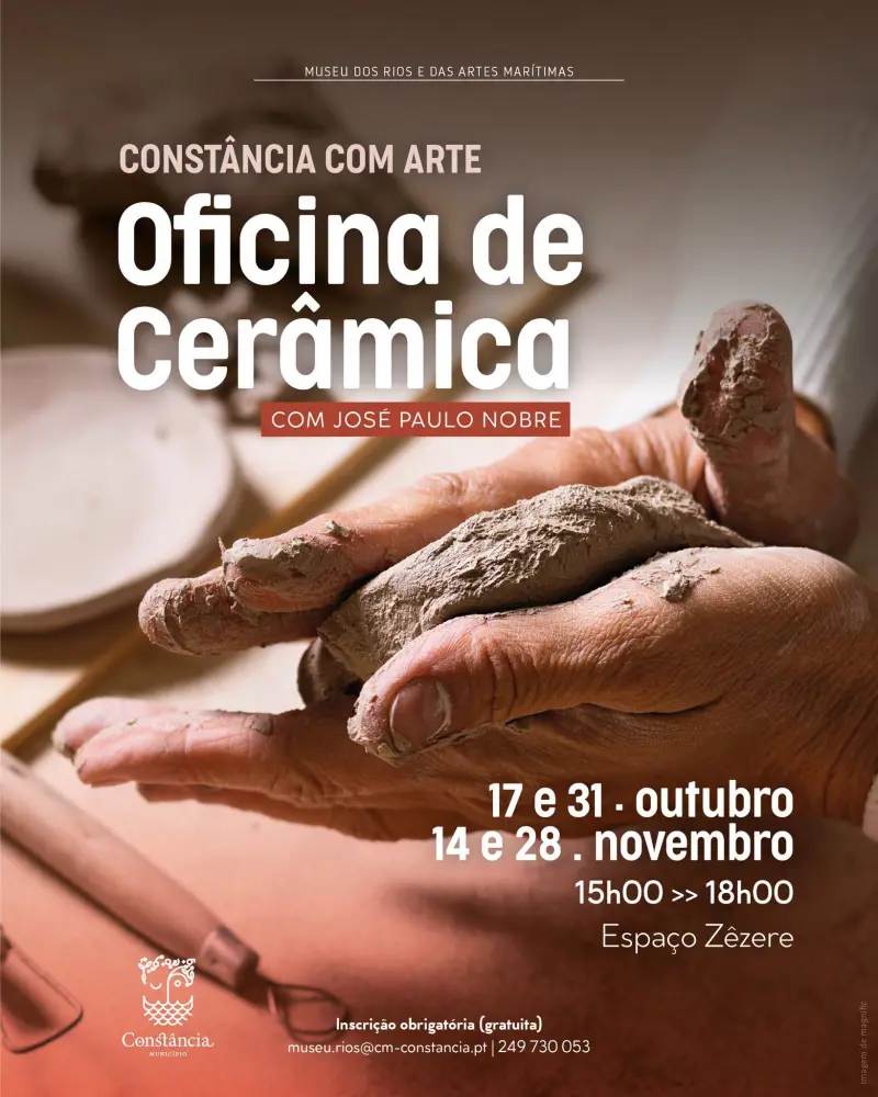 Imagem que acompanha a notícia «CONSTÂNCIA - Descubra a Arte da Cerâmica: ‘Mãos no Barro’ com inscrições em curso» (Rádio Hertz)