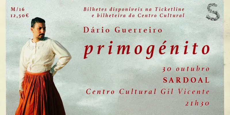 Imagem que acompanha a notícia «SARDOAL - Humorista Dário Guerreiro apresenta “Primogénito” no Centro Cultural Gil Vicente» (Rádio Hertz)