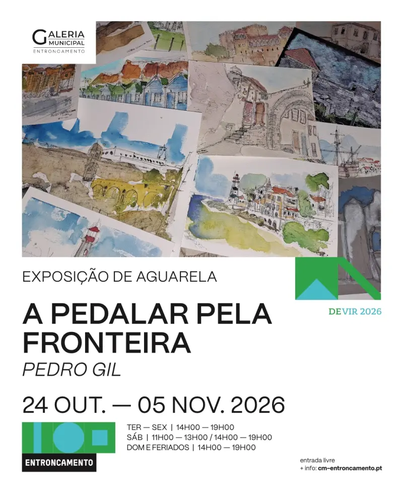 Imagem que acompanha a notícia «ENTRONCAMENTO - Galeria Municipal está a receber a exposição “A pedalar pela fronteira”» (Rádio Hertz)