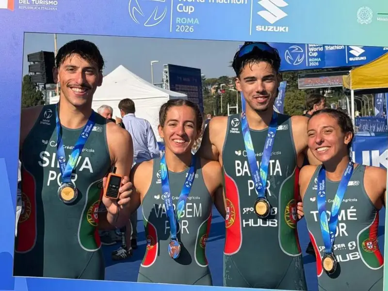 Imagem que acompanha a notícia «Triatlo | Dupla do CNTN ajuda Portugal ao bronze na Taça do Mundo de Roma» (mediotejo.net)