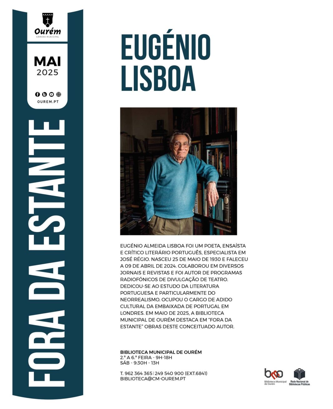 ourem-–-‘fora-da-estante:-eugenio-lisboa’-na-biblioteca-municipal